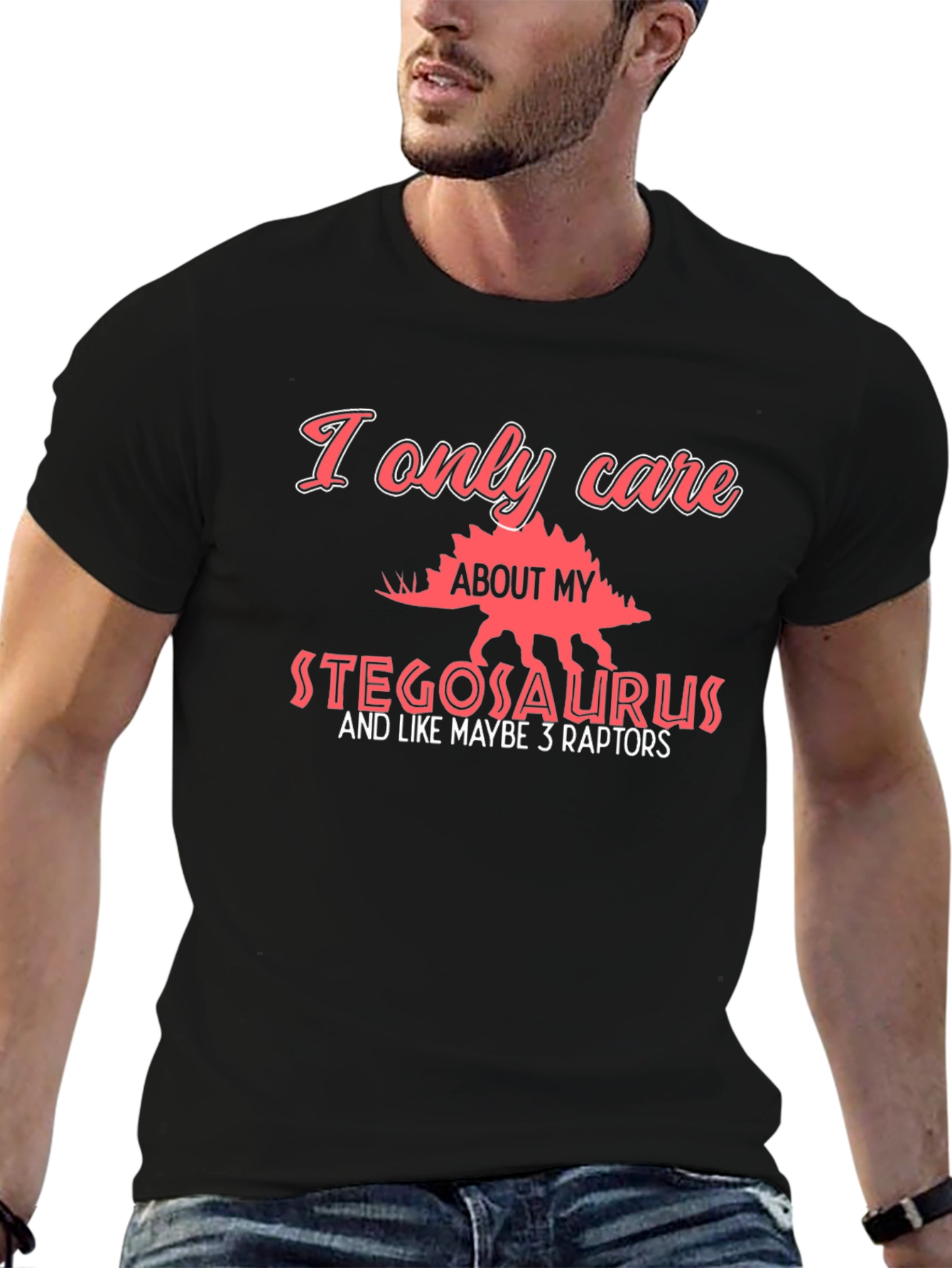 Stegosaurus Lover T-Shirt - Dinosaur Fan Tee