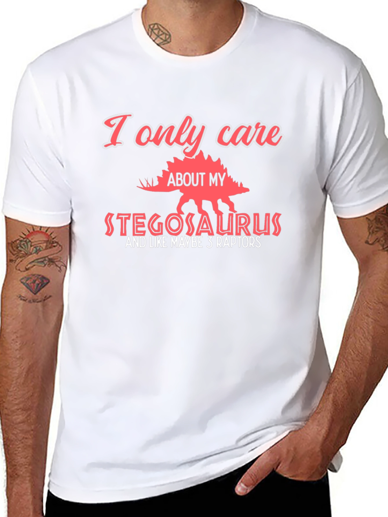 Stegosaurus Lover T-Shirt - Dinosaur Fan Tee