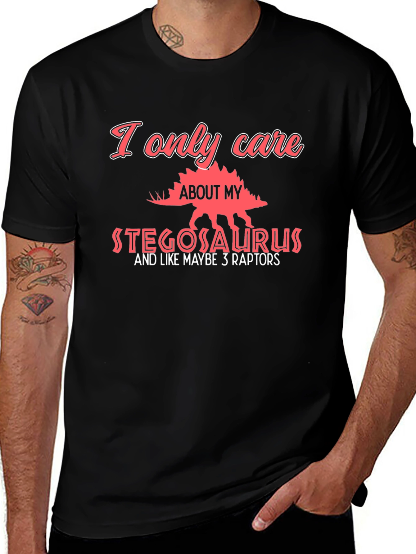 Stegosaurus Lover T-Shirt - Dinosaur Fan Tee