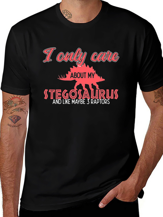 Stegosaurus Lover T-Shirt - Dinosaur Fan Tee