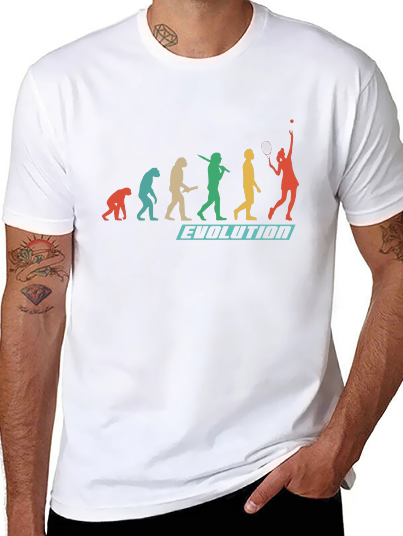 Tennis Evolution Graphic T-Shirt