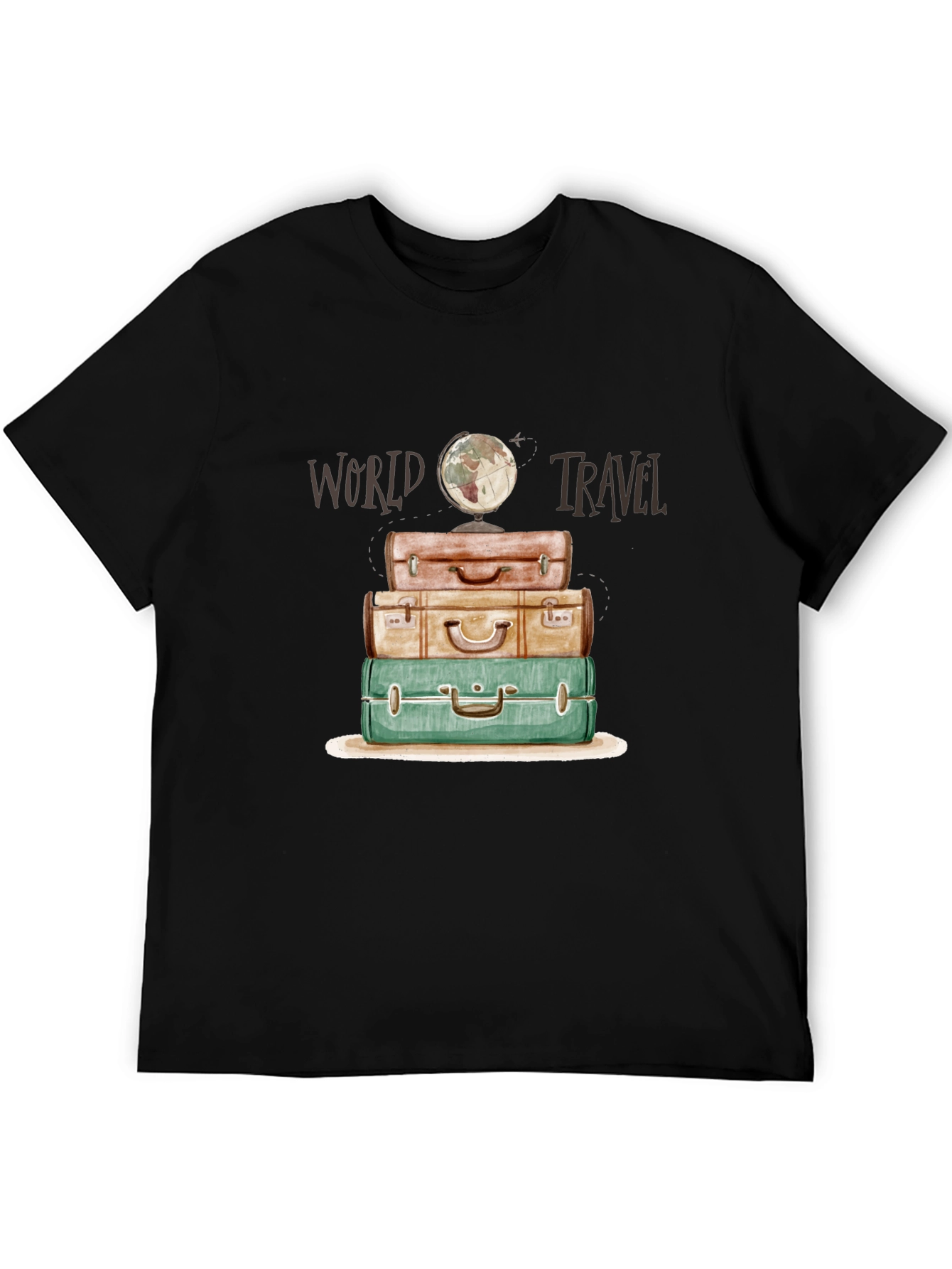 World Travel Suitcase Stack T-Shirt