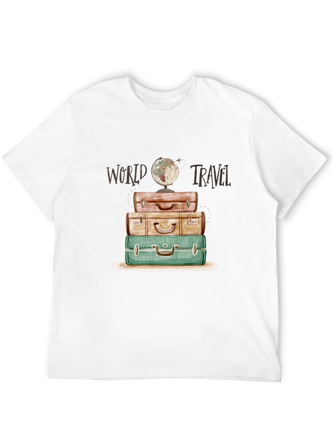 World Travel Suitcase Stack T-Shirt