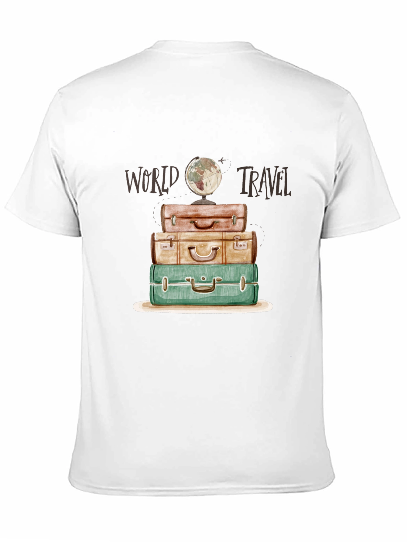 World Travel Suitcase Stack T-Shirt