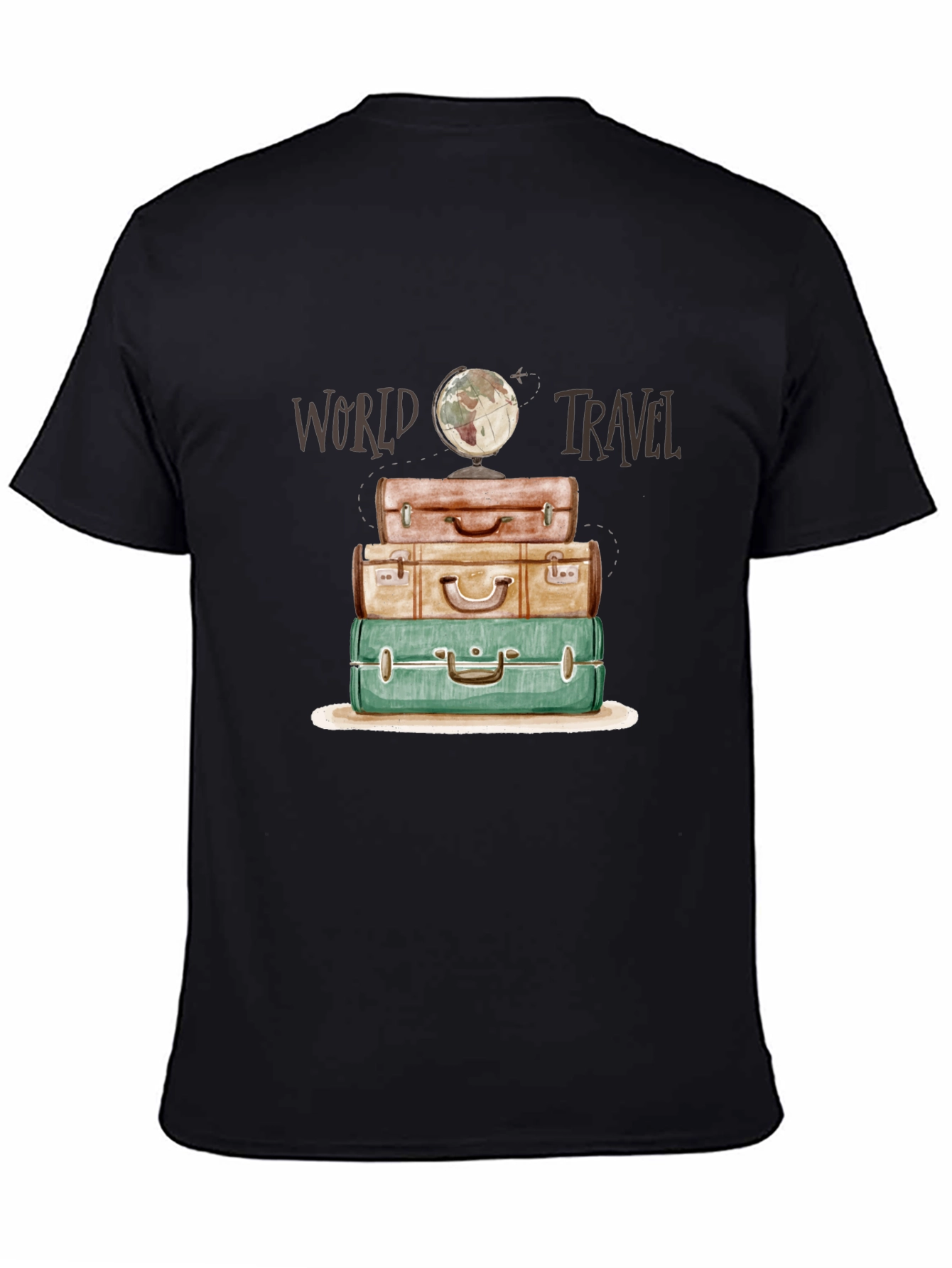 World Travel Suitcase Stack T-Shirt
