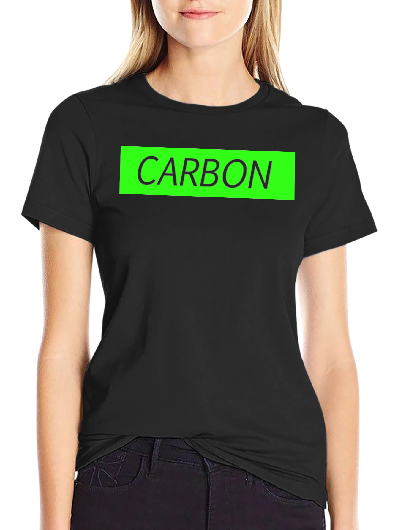 Carbon T-Shirt - Black with Green Graphic