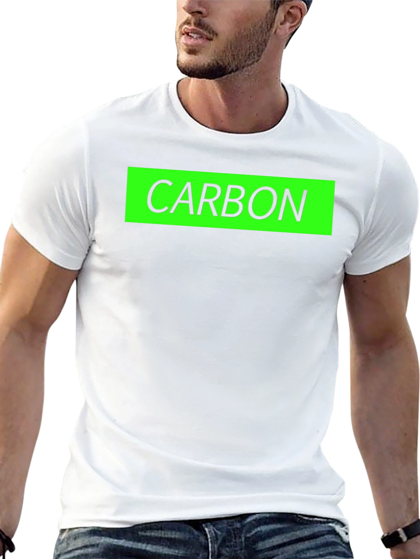 Carbon T-Shirt - Black with Green Graphic