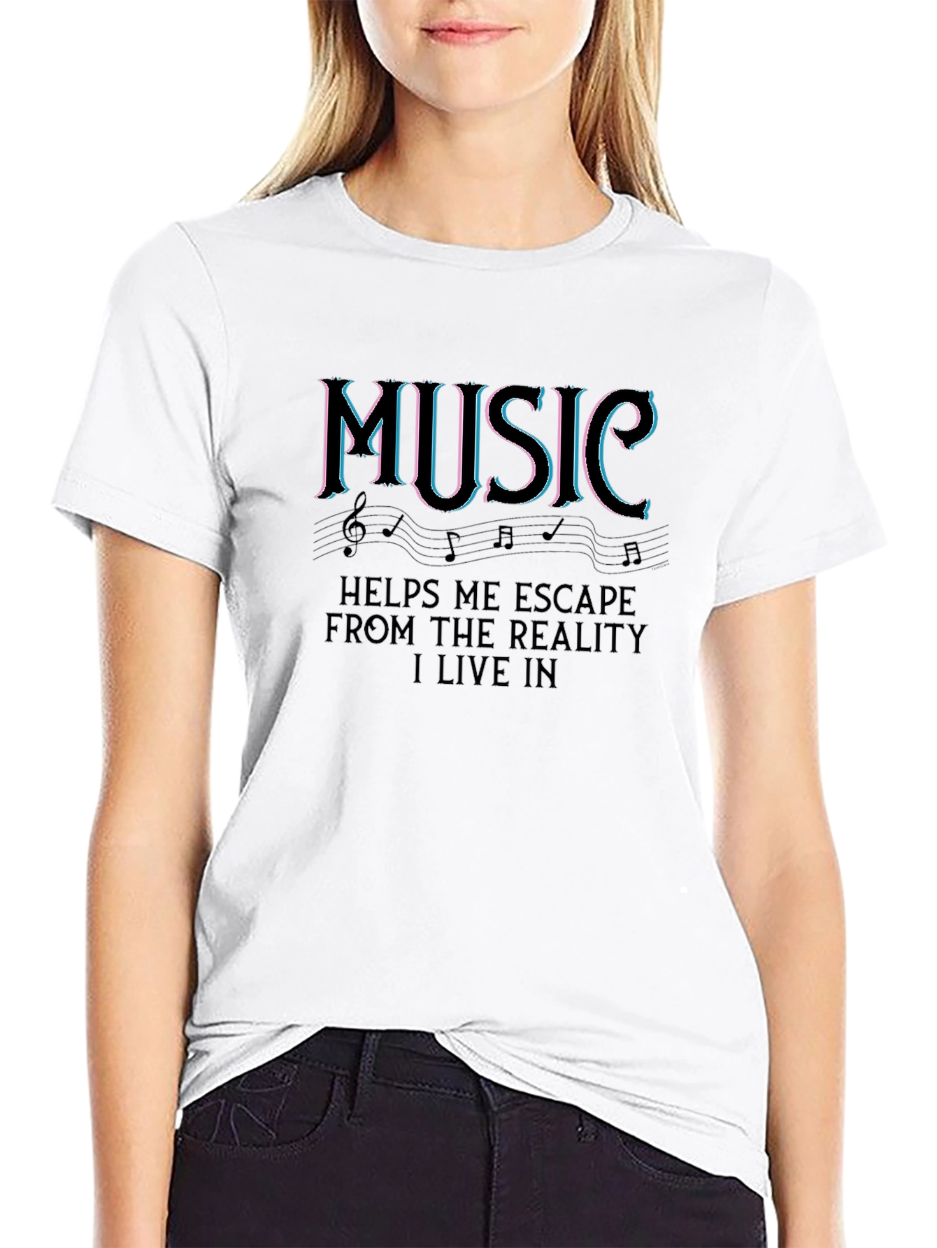 Music Escape Black T-Shirt