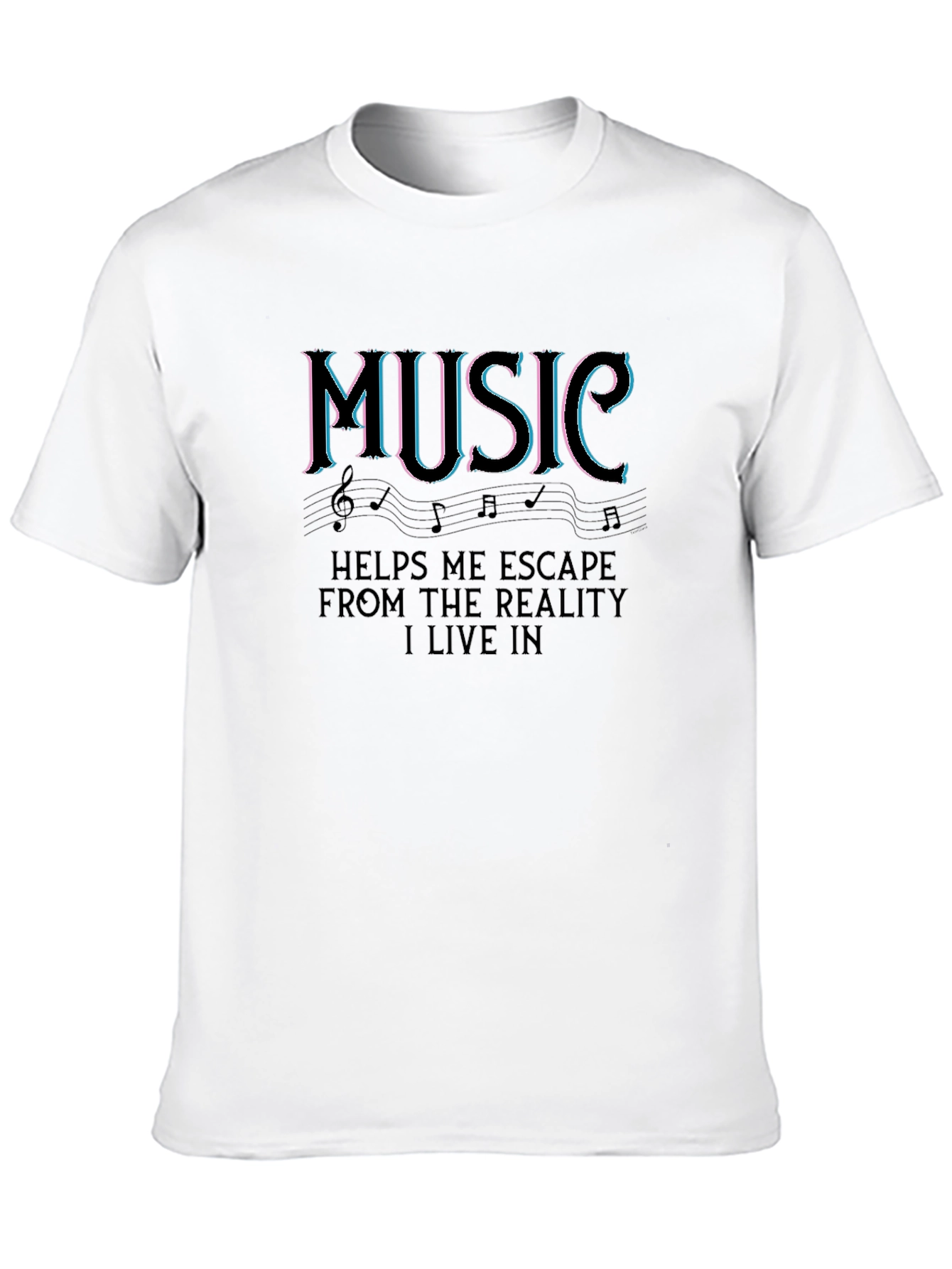 Music Escape Black T-Shirt