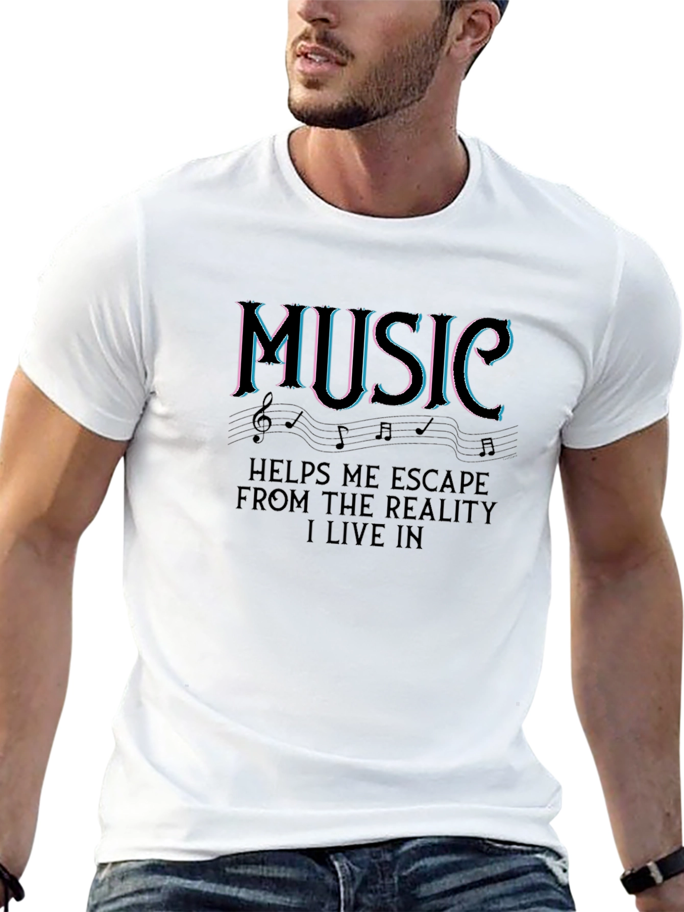 Music Escape Black T-Shirt