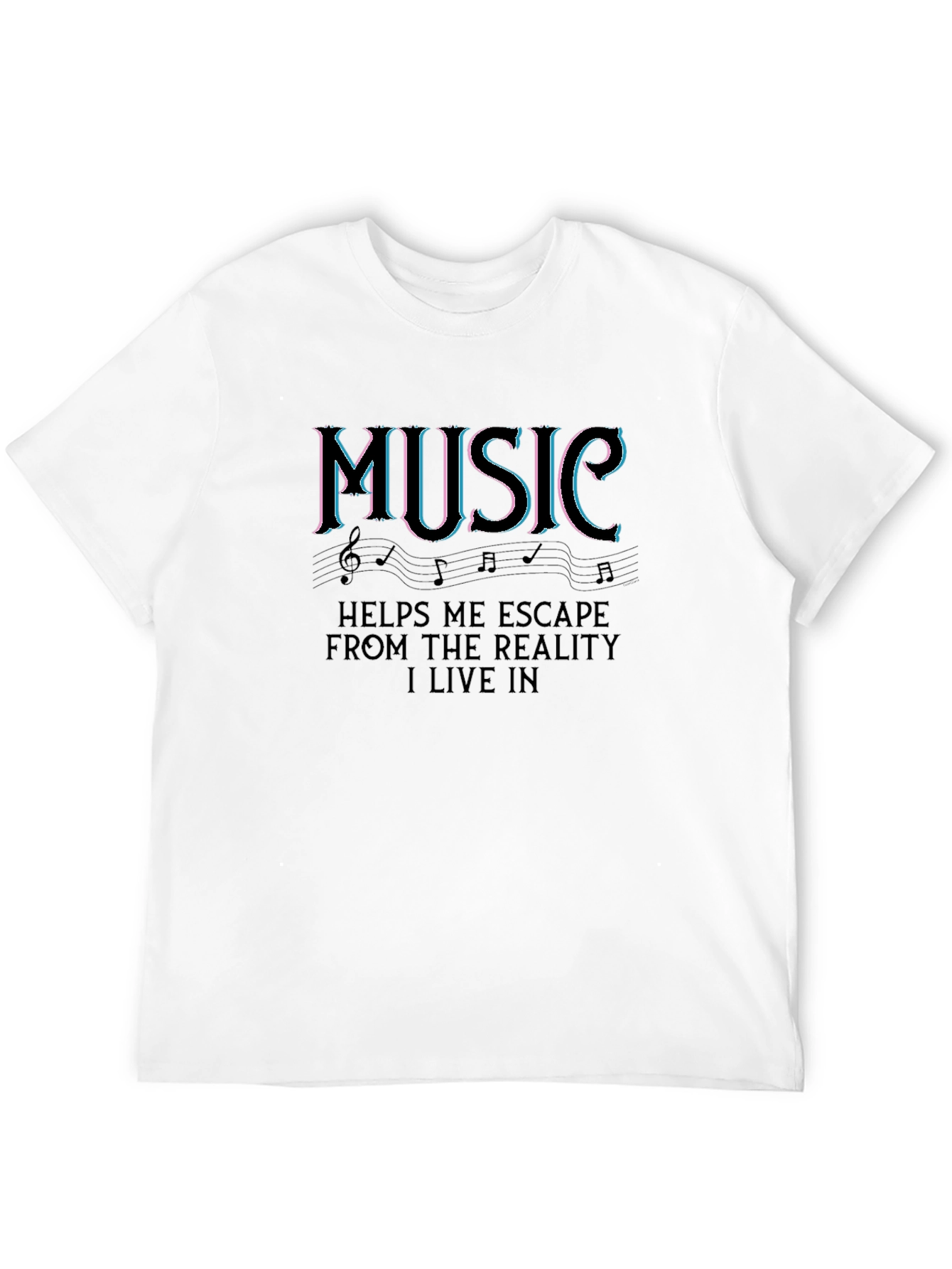 Music Escape Black T-Shirt