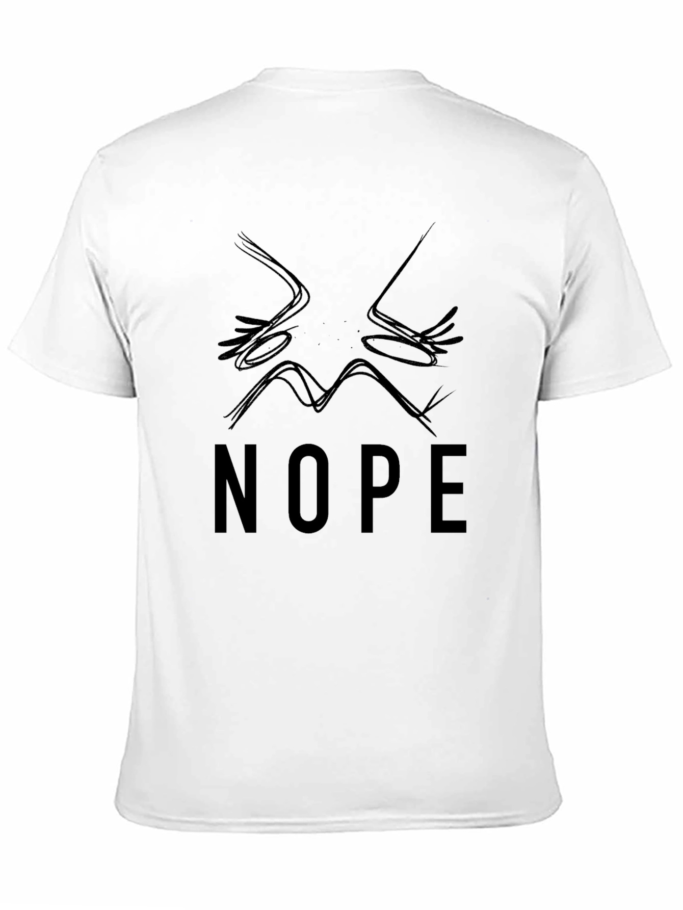 Nope Graphic Tee - Black Cotton T-Shirt