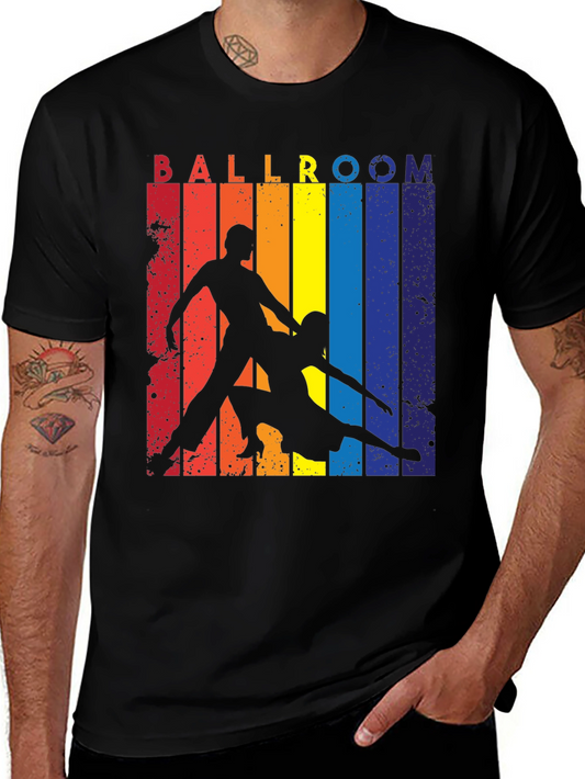 Ballroom Dance T-Shirt Colorful Silhouette