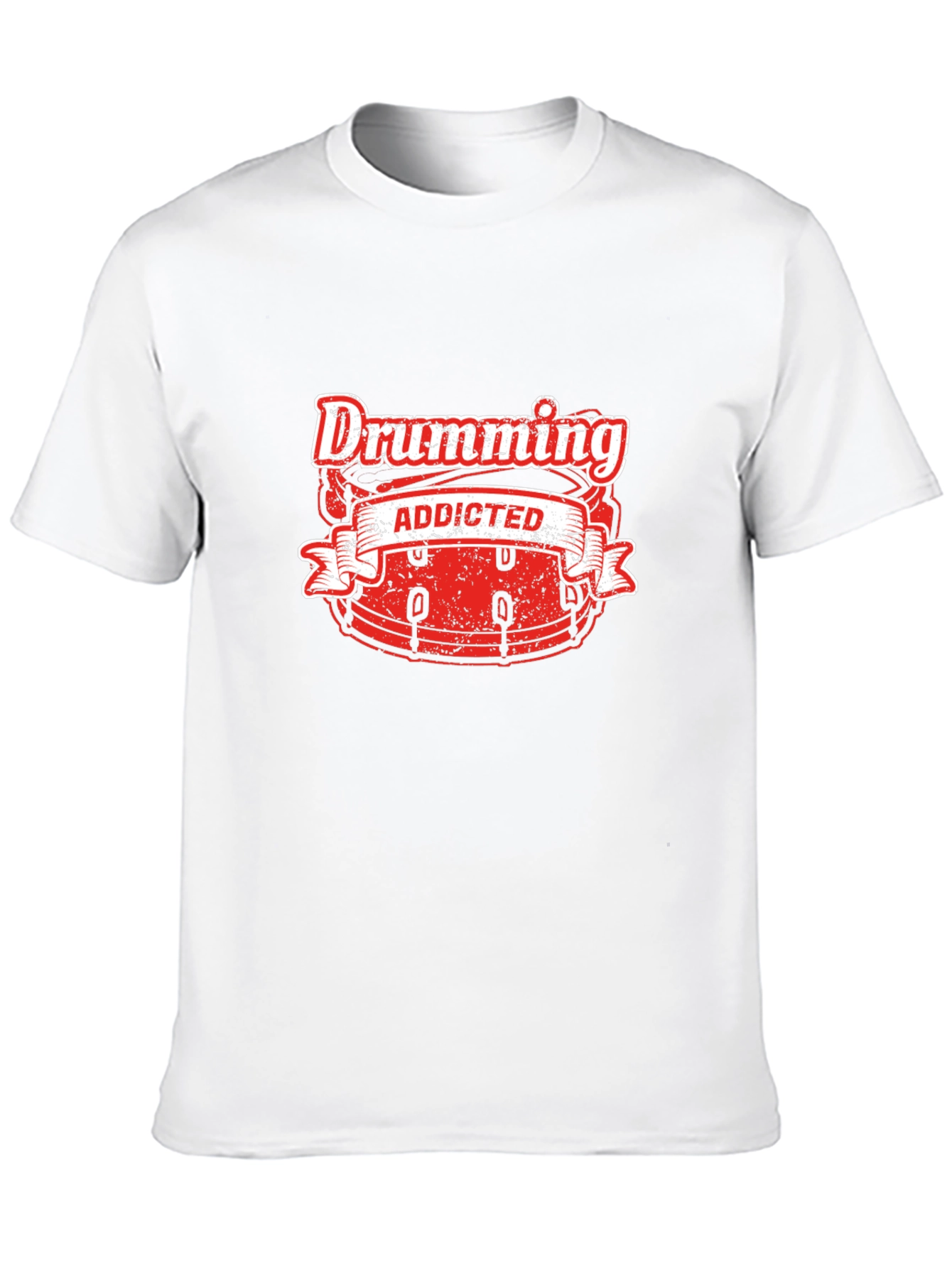 Drumming Addicted Black T-Shirt