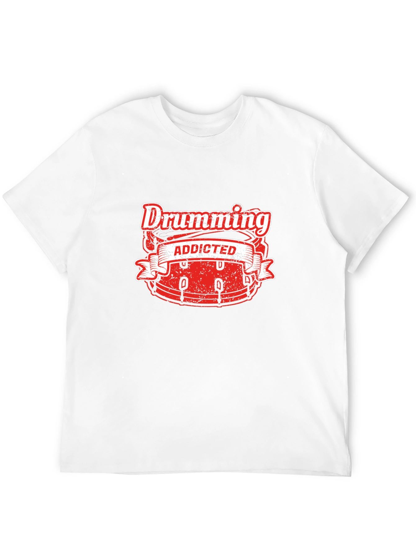 Drumming Addicted Black T-Shirt