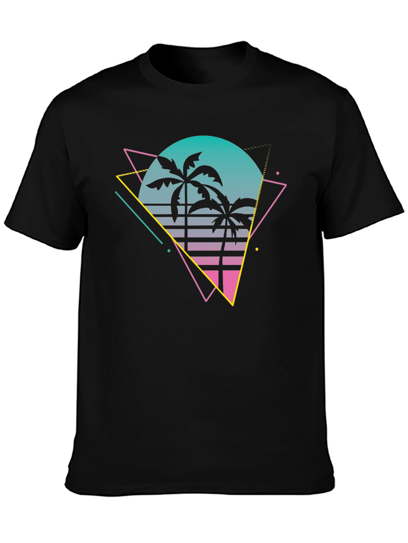 Retro Palm Tree T-Shirt - 80s Style Graphic Tee