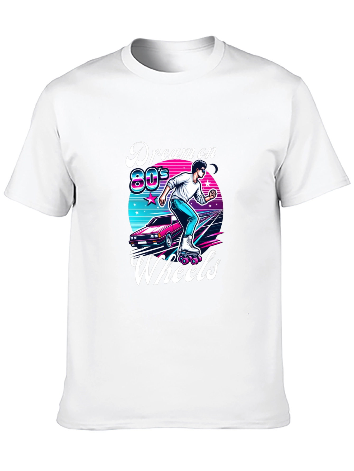 Retro 80s Roller Skating T-Shirt