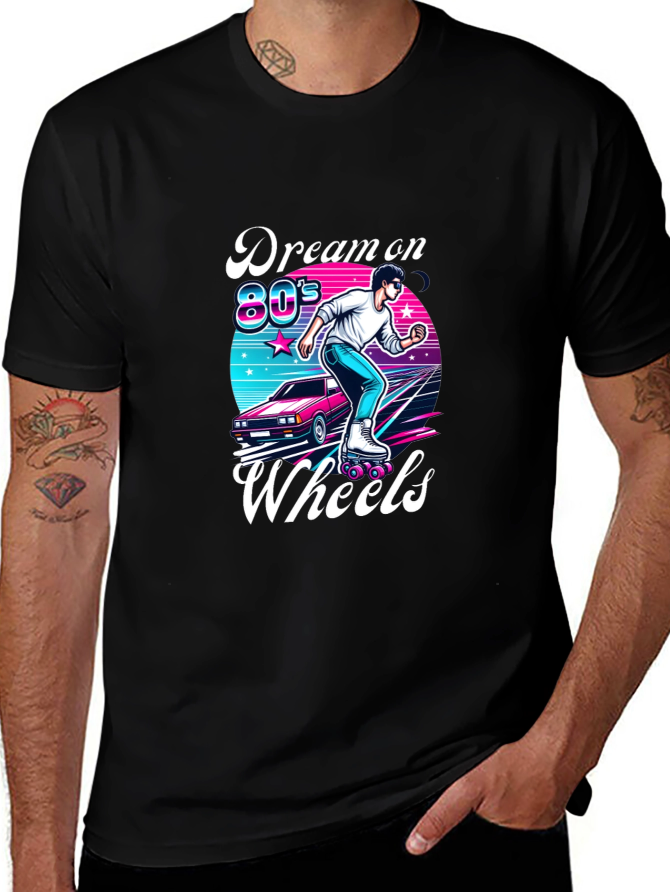 Retro 80s Roller Skating T-Shirt