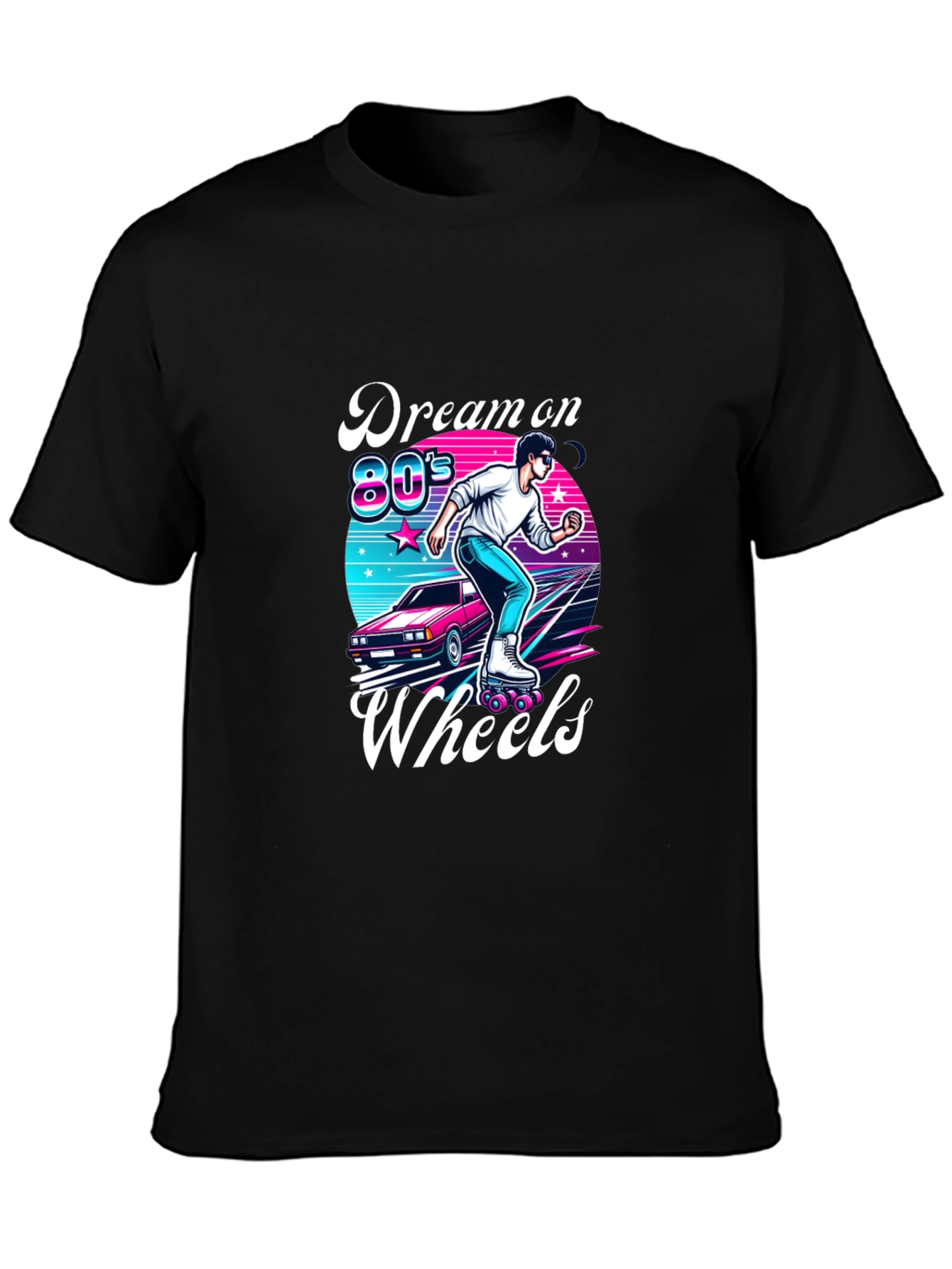 Retro 80s Roller Skating T-Shirt