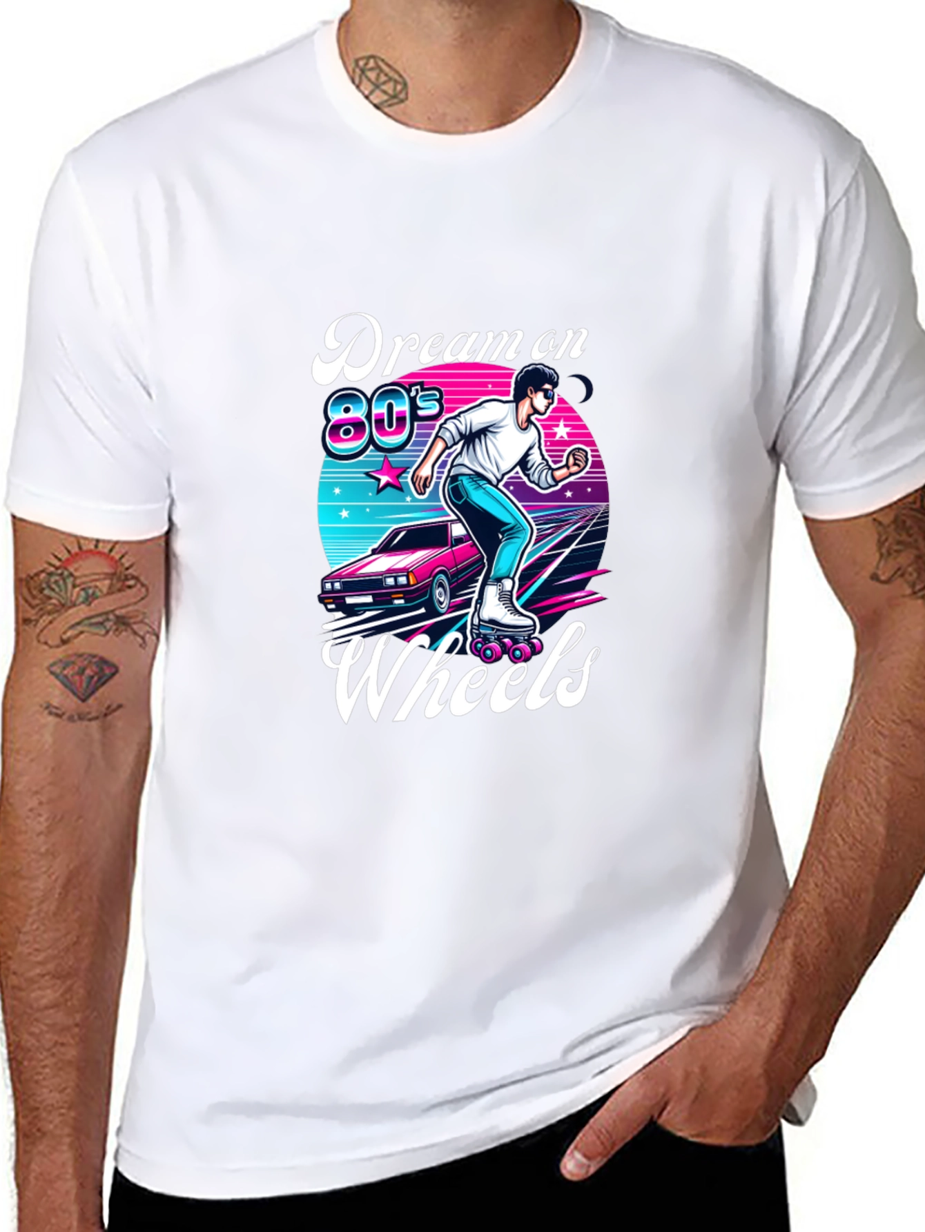 Retro 80s Roller Skating T-Shirt