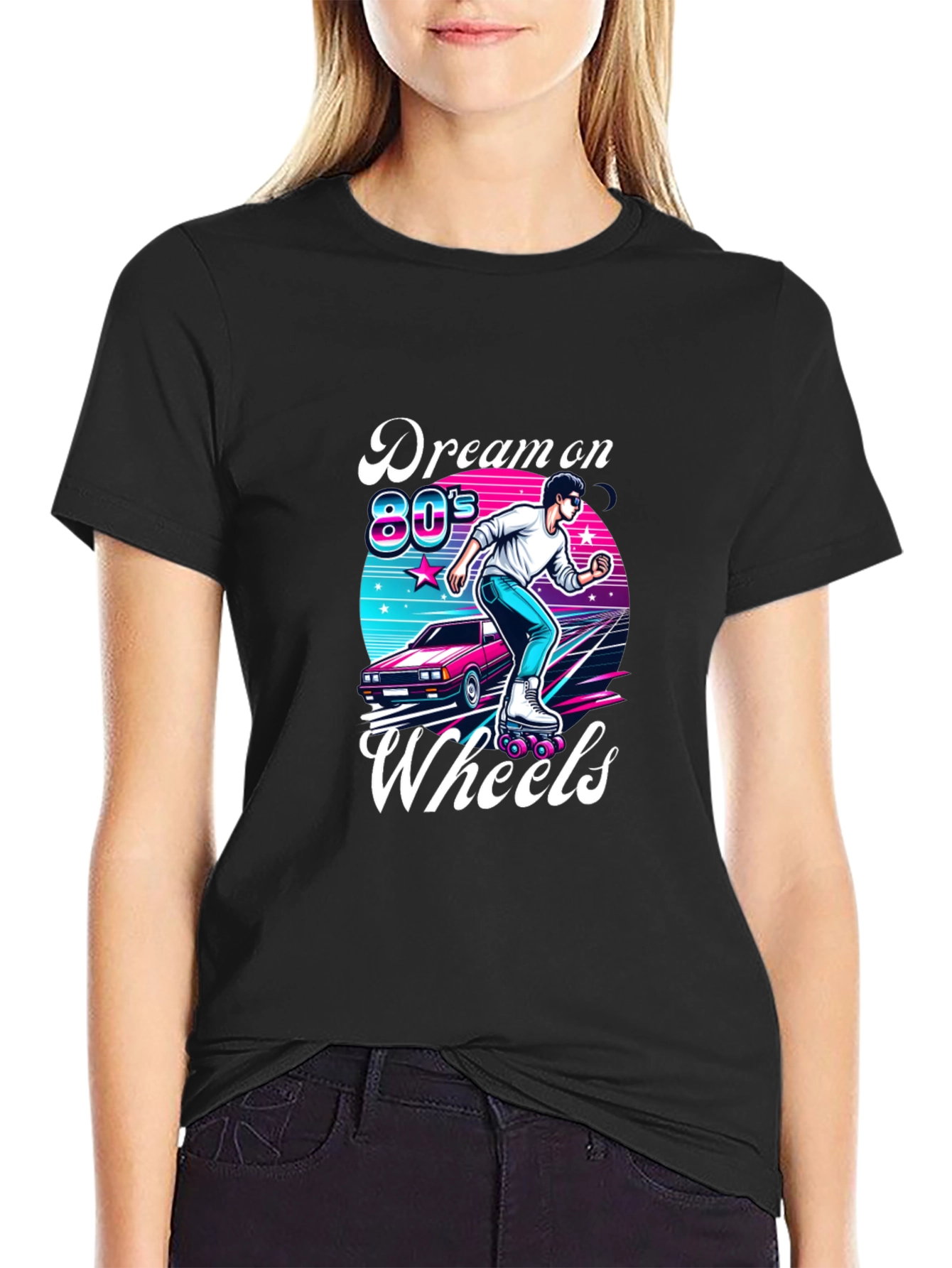 Retro 80s Roller Skating T-Shirt