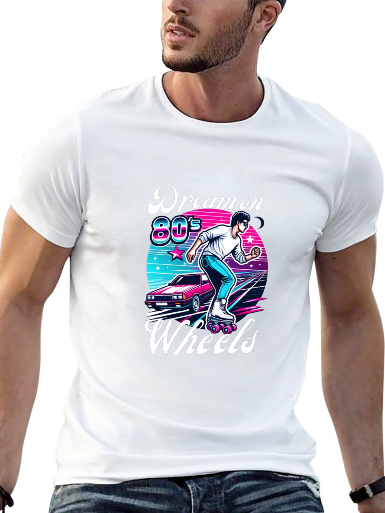 Retro 80s Roller Skating T-Shirt