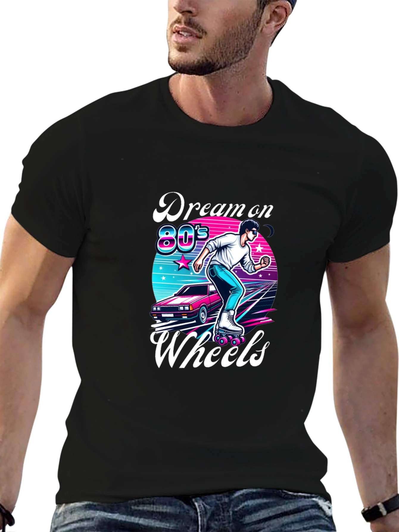Retro 80s Roller Skating T-Shirt