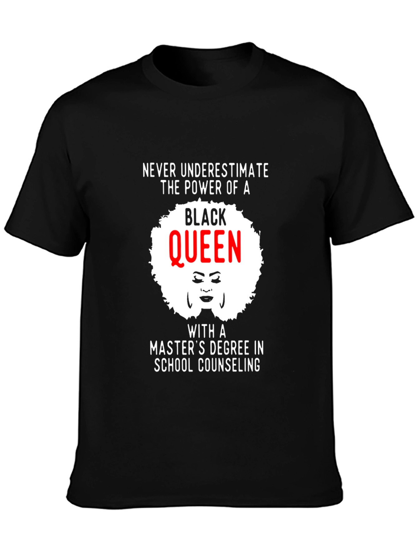 Black Queen Masters Degree T-Shirt