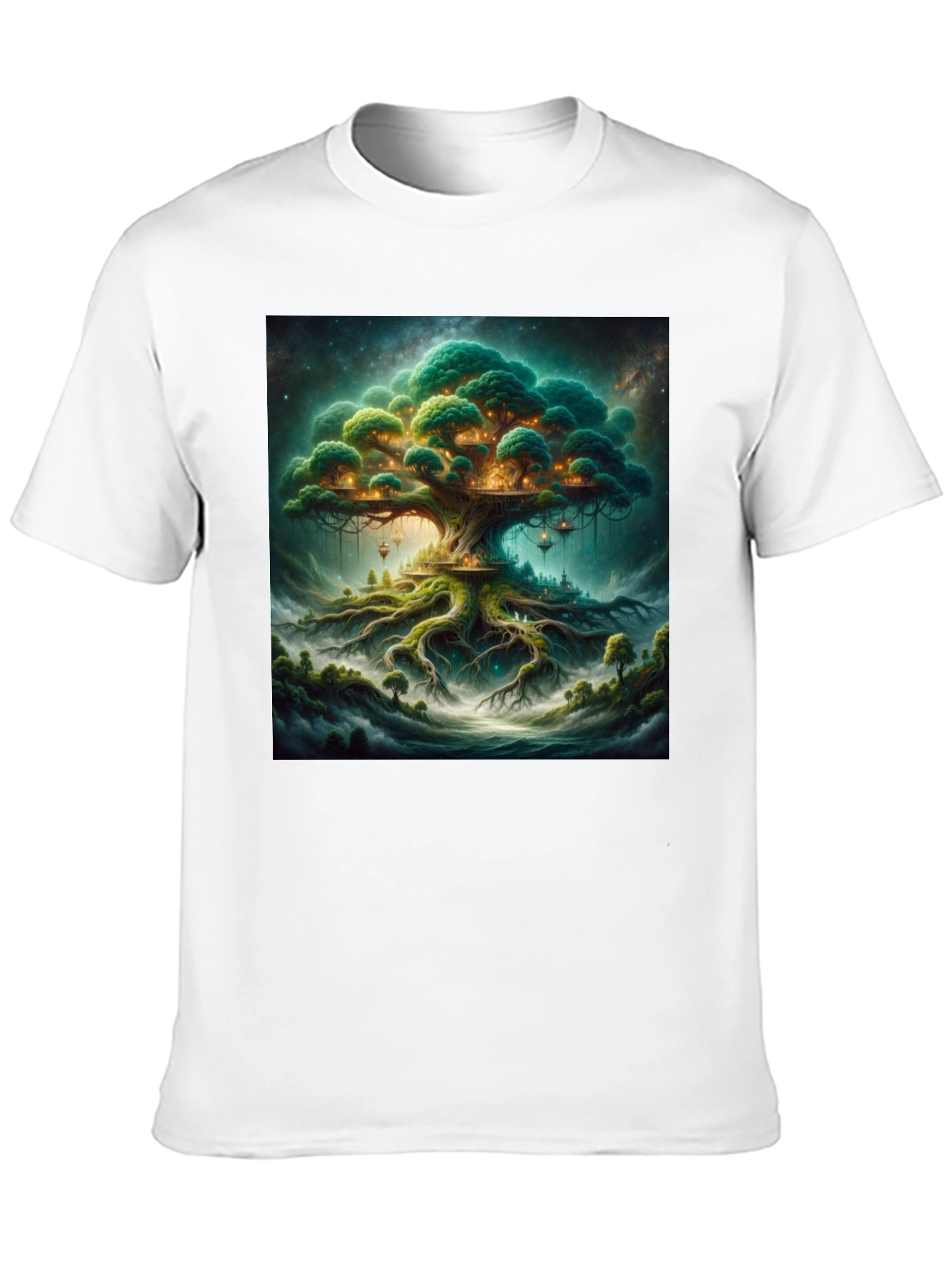 Enchanted Treehouse Black T-Shirt