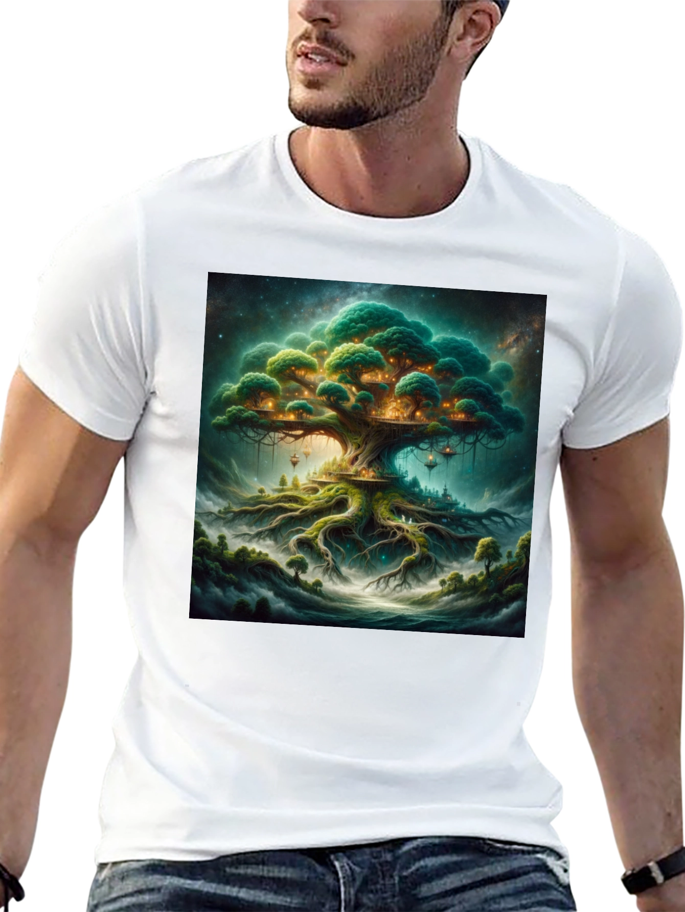 Enchanted Treehouse Black T-Shirt