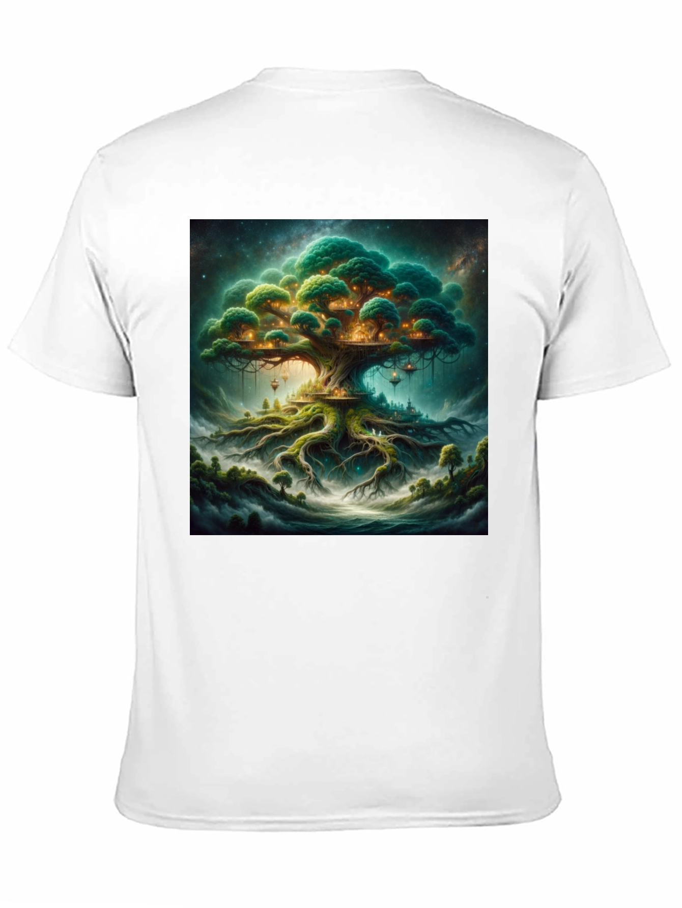Enchanted Treehouse Black T-Shirt