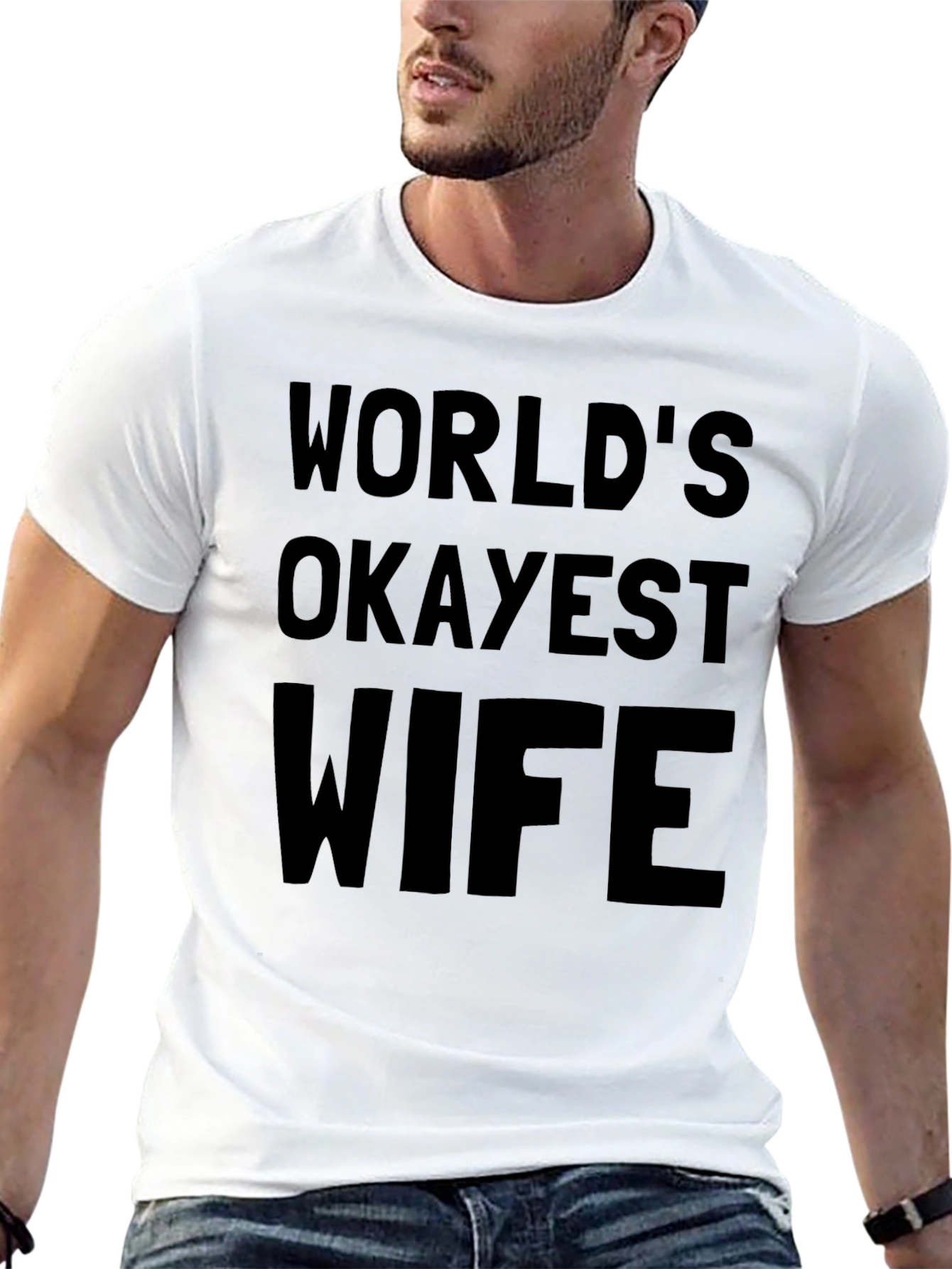 Worlds Okayest Wife - Novelty T-Shirt