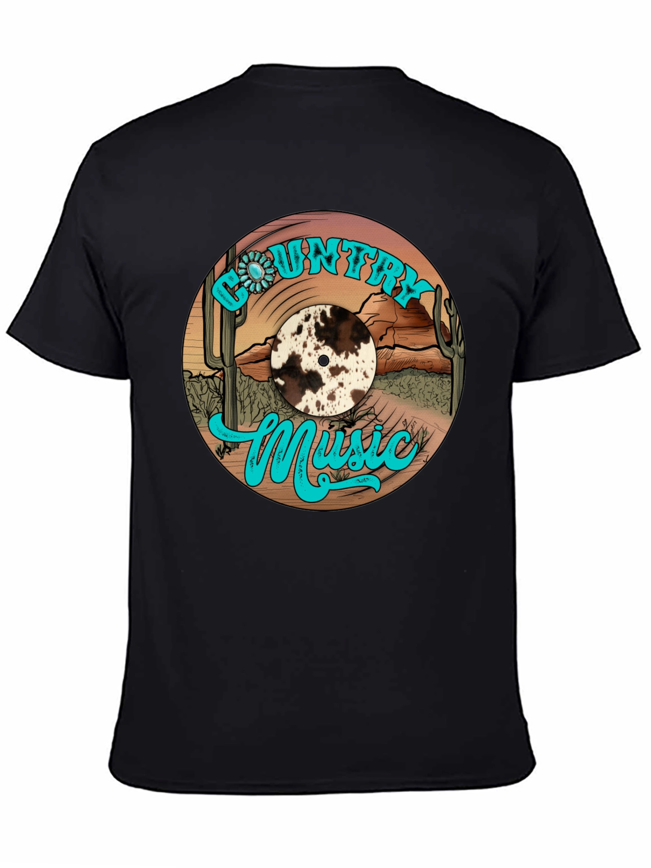 Country Music Vinyl Record Graphic Tee