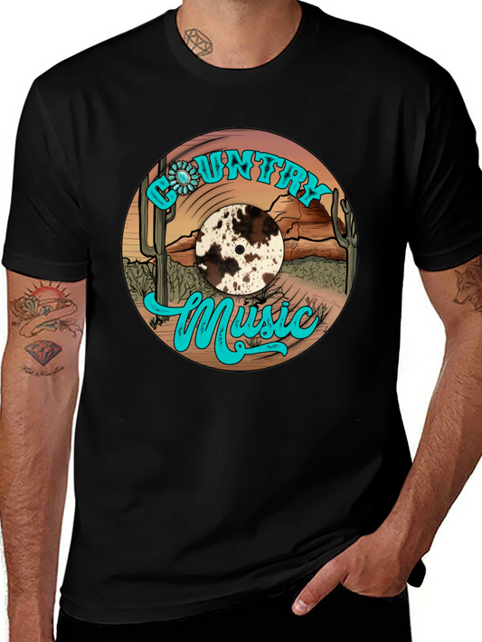 Country Music Vinyl Record Graphic Tee