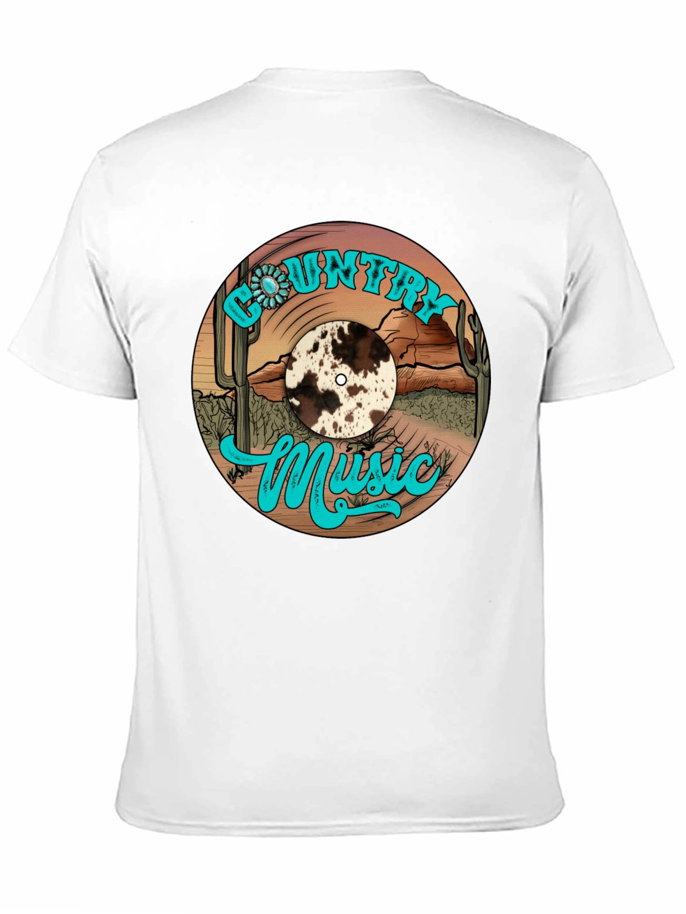 Country Music Vinyl Record Graphic Tee