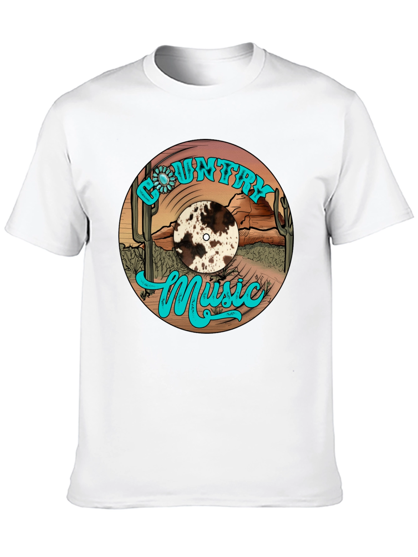 Country Music Vinyl Record Graphic Tee