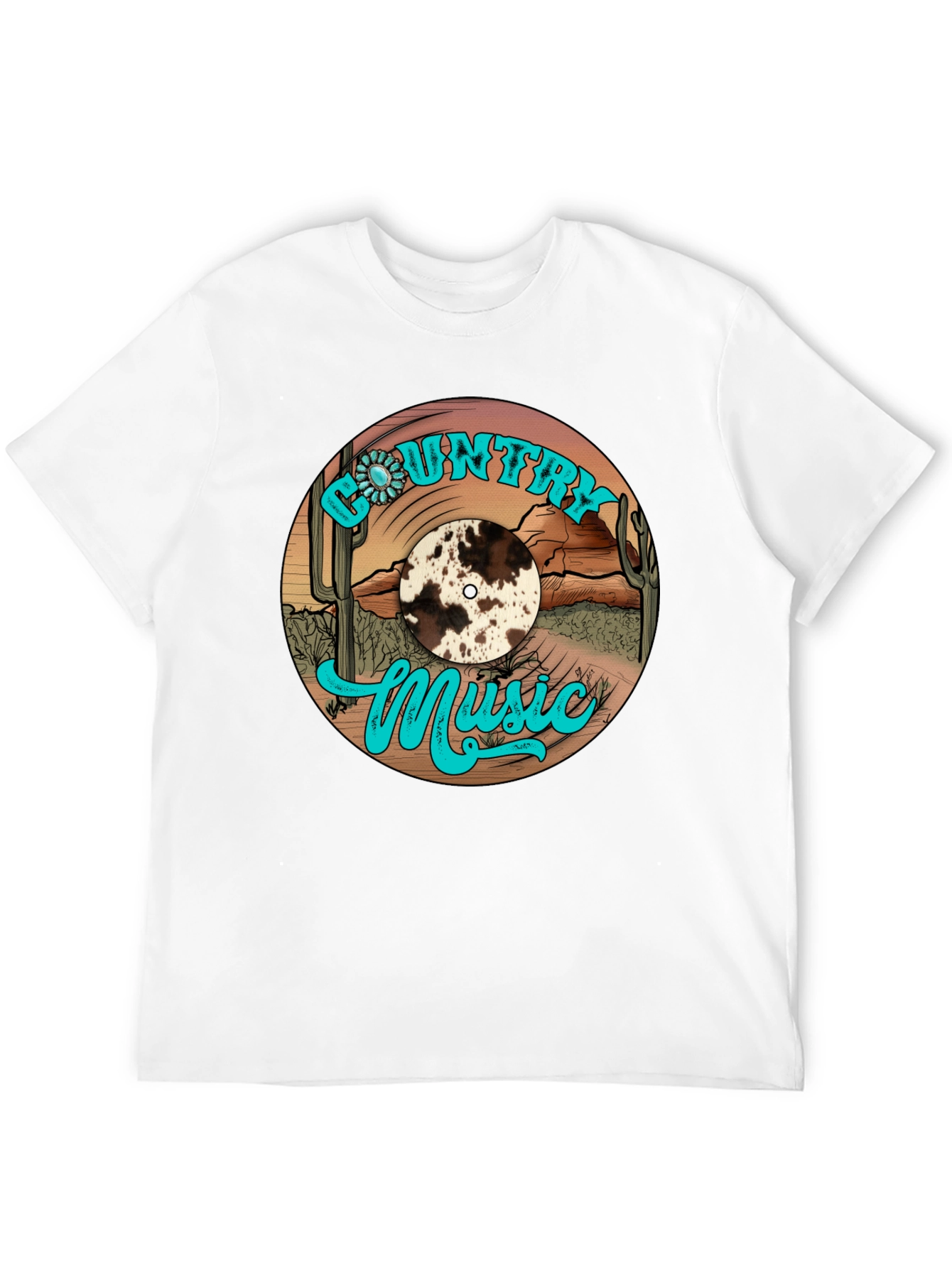Country Music Vinyl Record Graphic Tee
