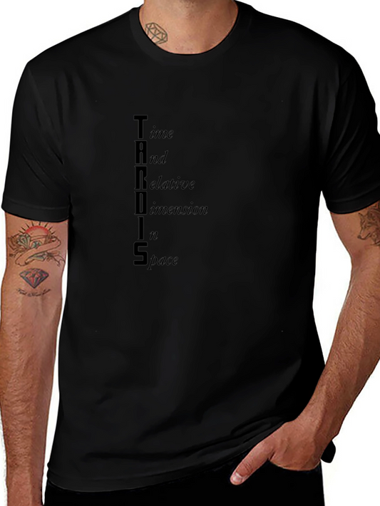 TARDIS Acronym Graphic Tee - Time and Relative Dimension in Space