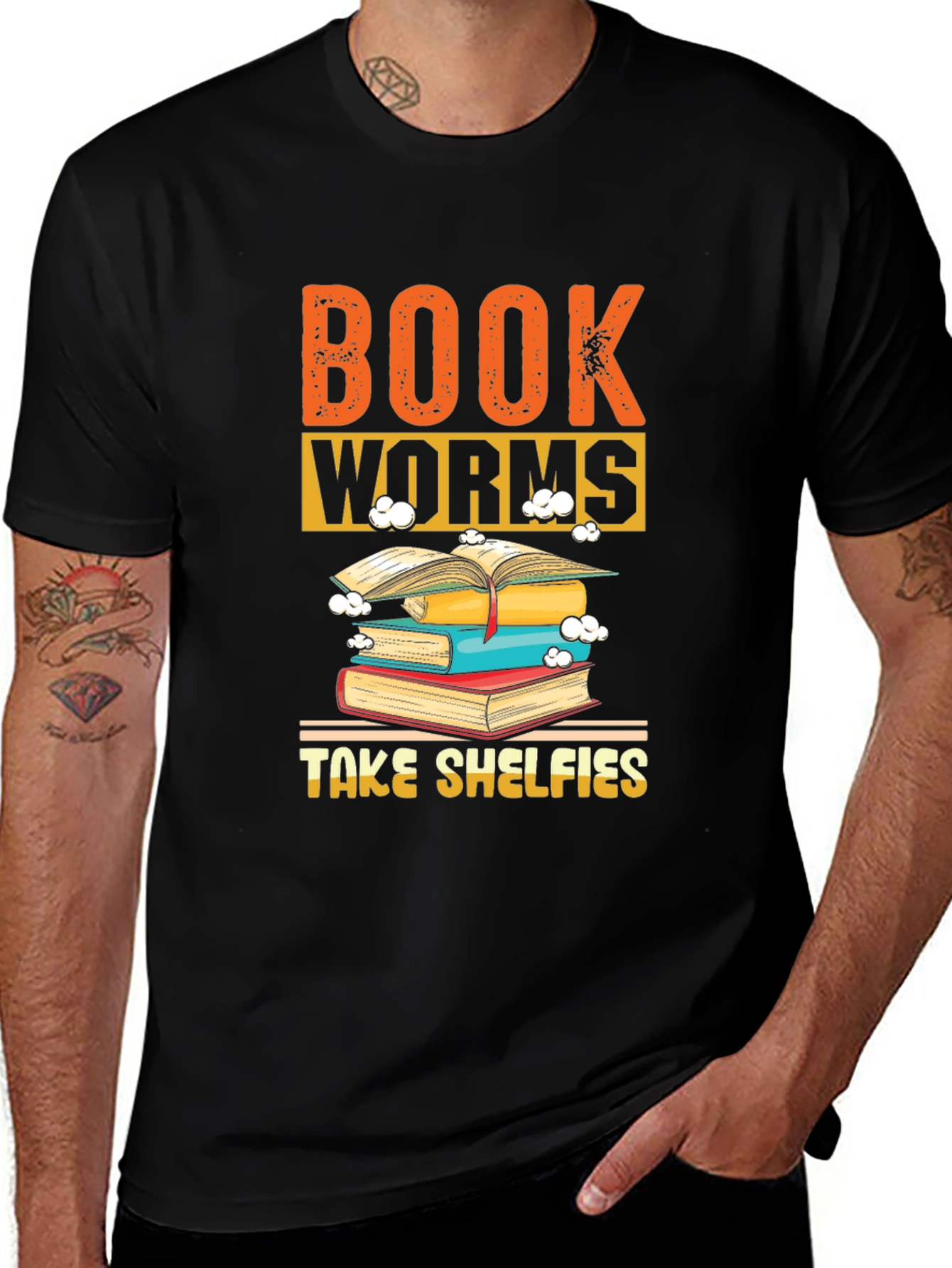 Bookworms Take Shelfies Graphic T-Shirt
