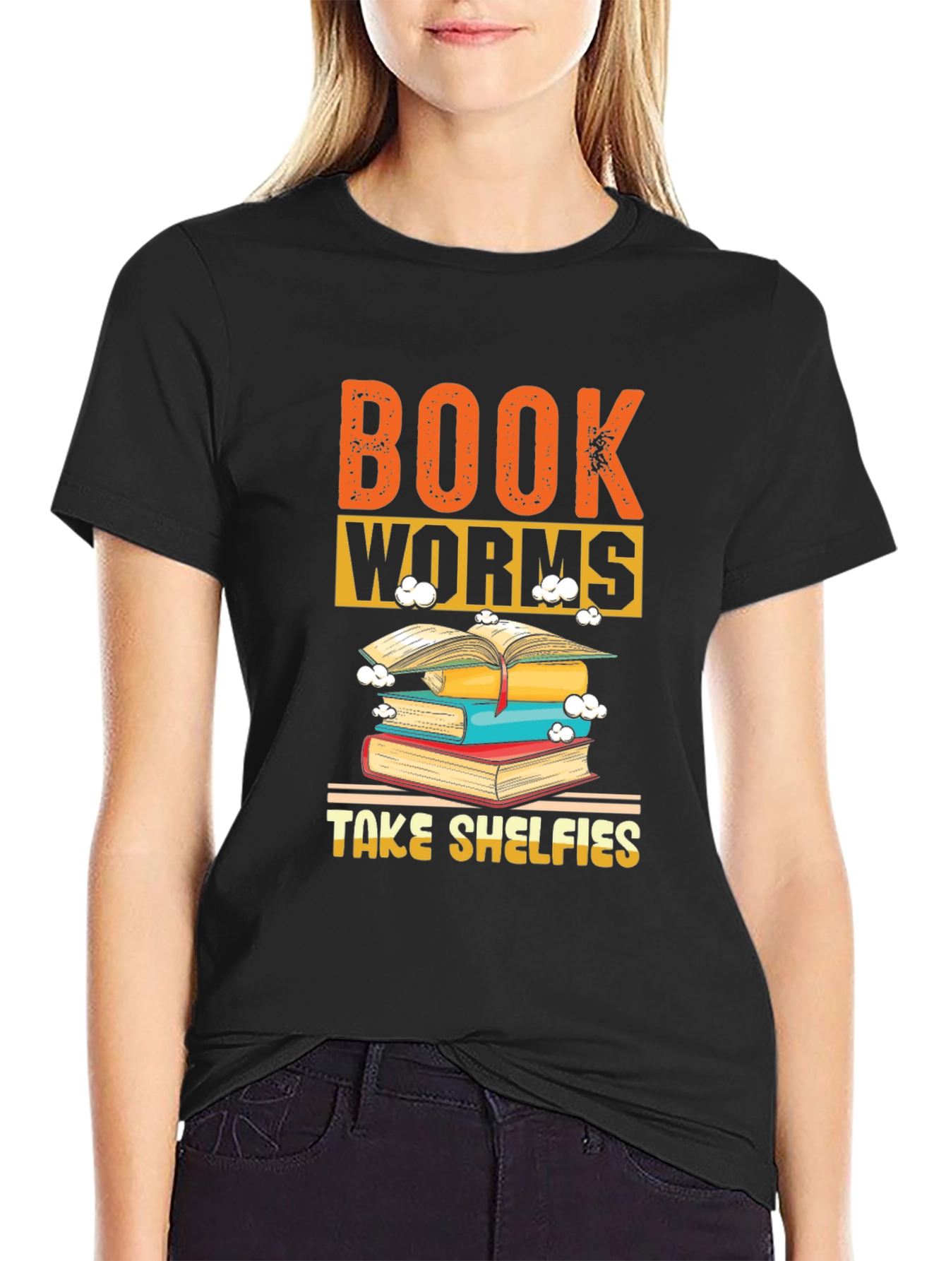 Bookworms Take Shelfies Graphic T-Shirt
