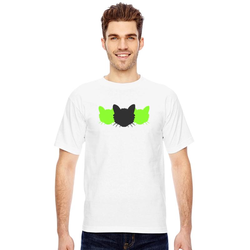 3 Cats Silhouettes Three Friends Team Heads Crew