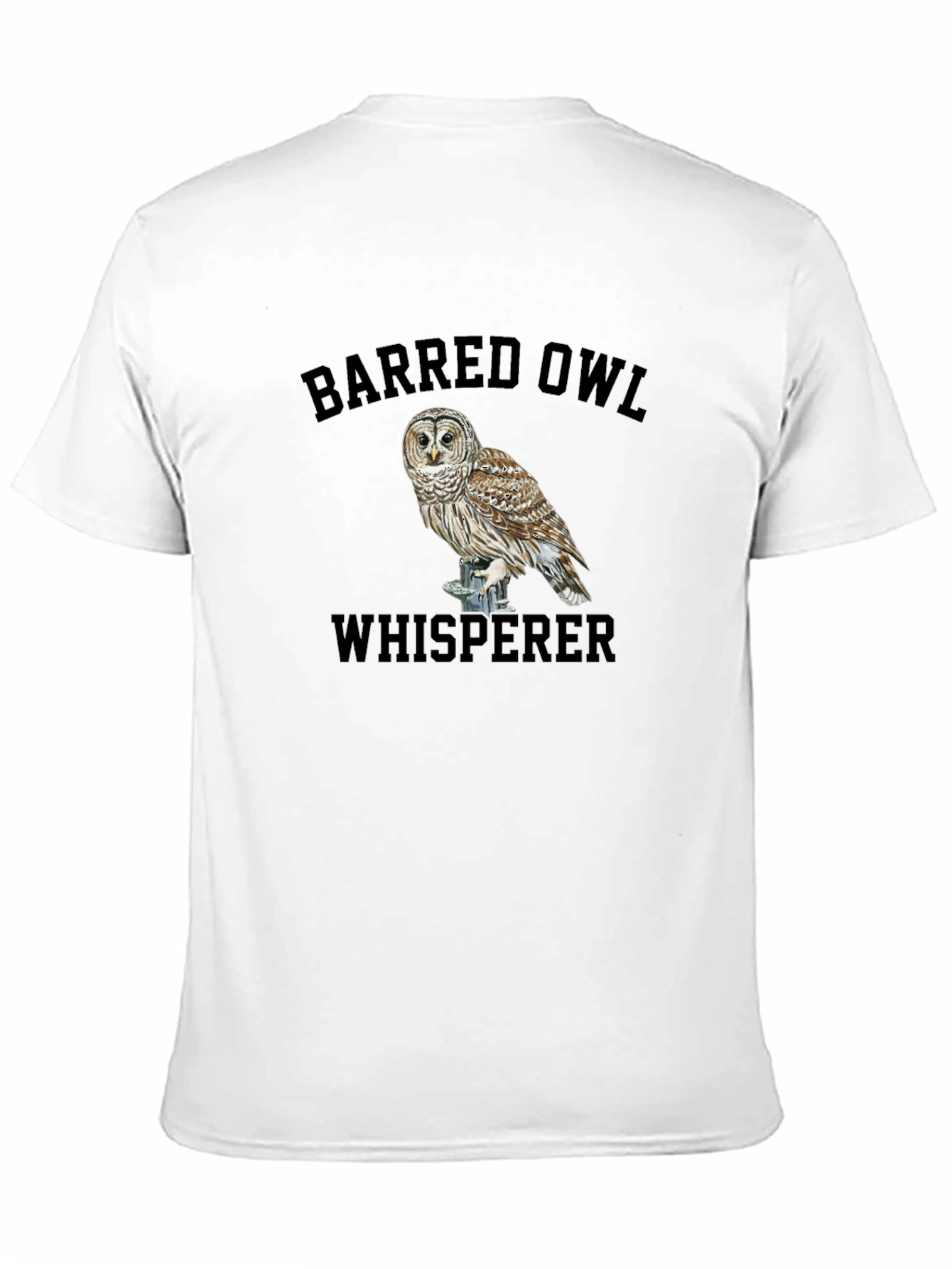 Barred Owl Whisperer Graphic Tee - Bird Lover T-Shirt