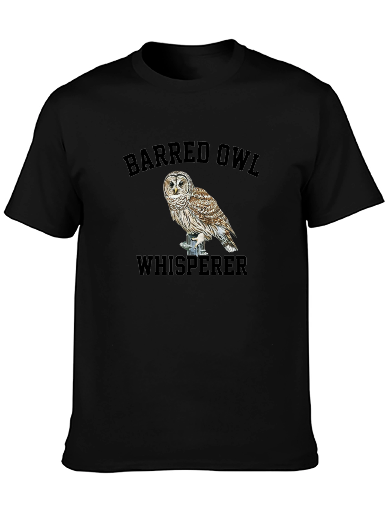 Barred Owl Whisperer Graphic Tee - Bird Lover T-Shirt