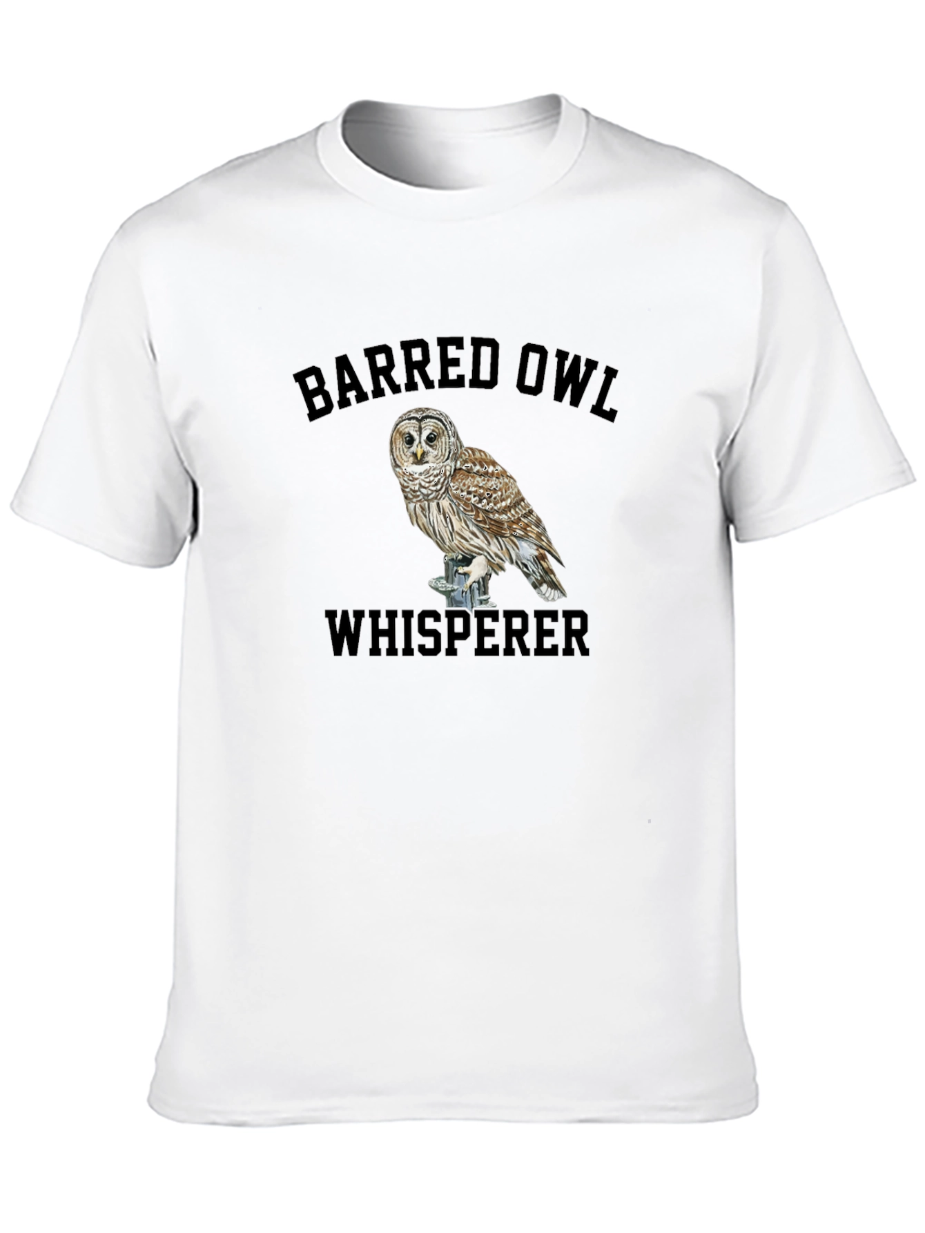 Barred Owl Whisperer Graphic Tee - Bird Lover T-Shirt