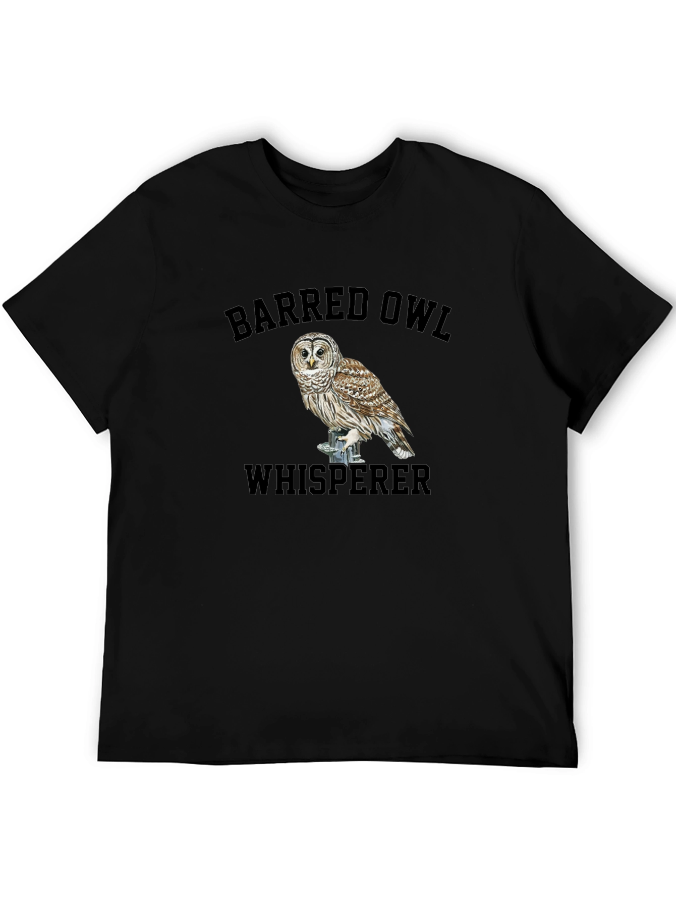 Barred Owl Whisperer Graphic Tee - Bird Lover T-Shirt