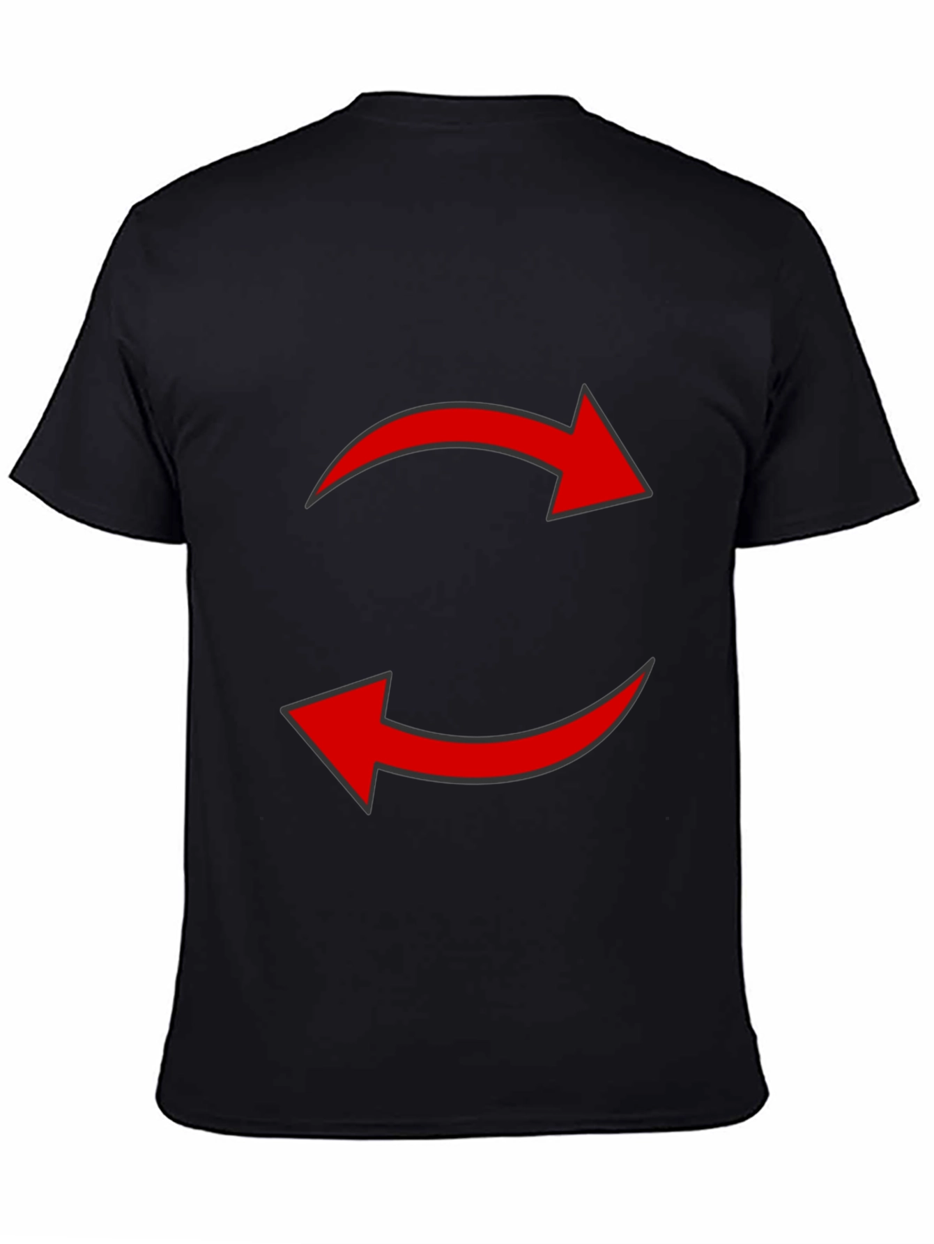 Recycled Arrow Graphic Tee - Black