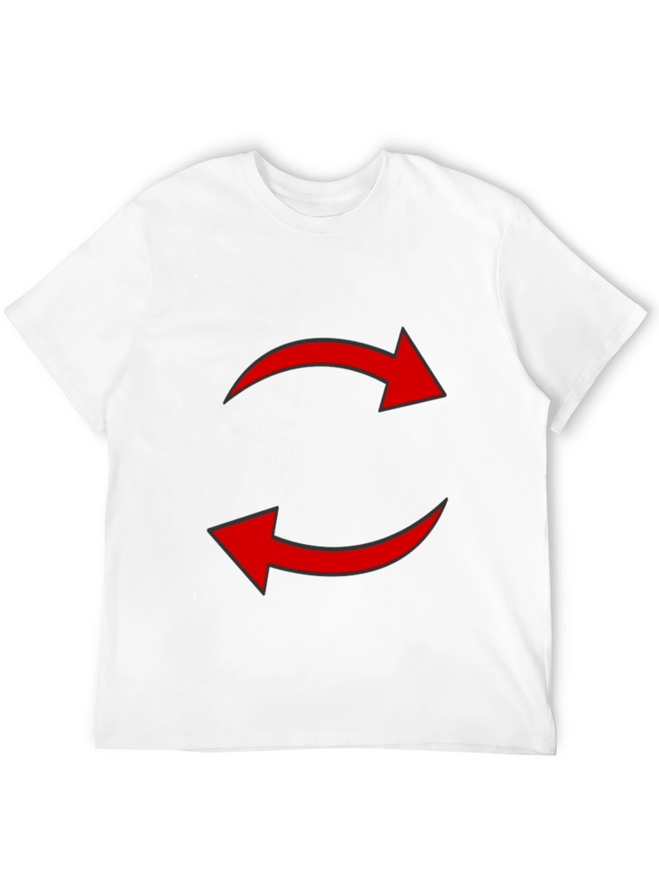 Recycled Arrow Graphic Tee - Black