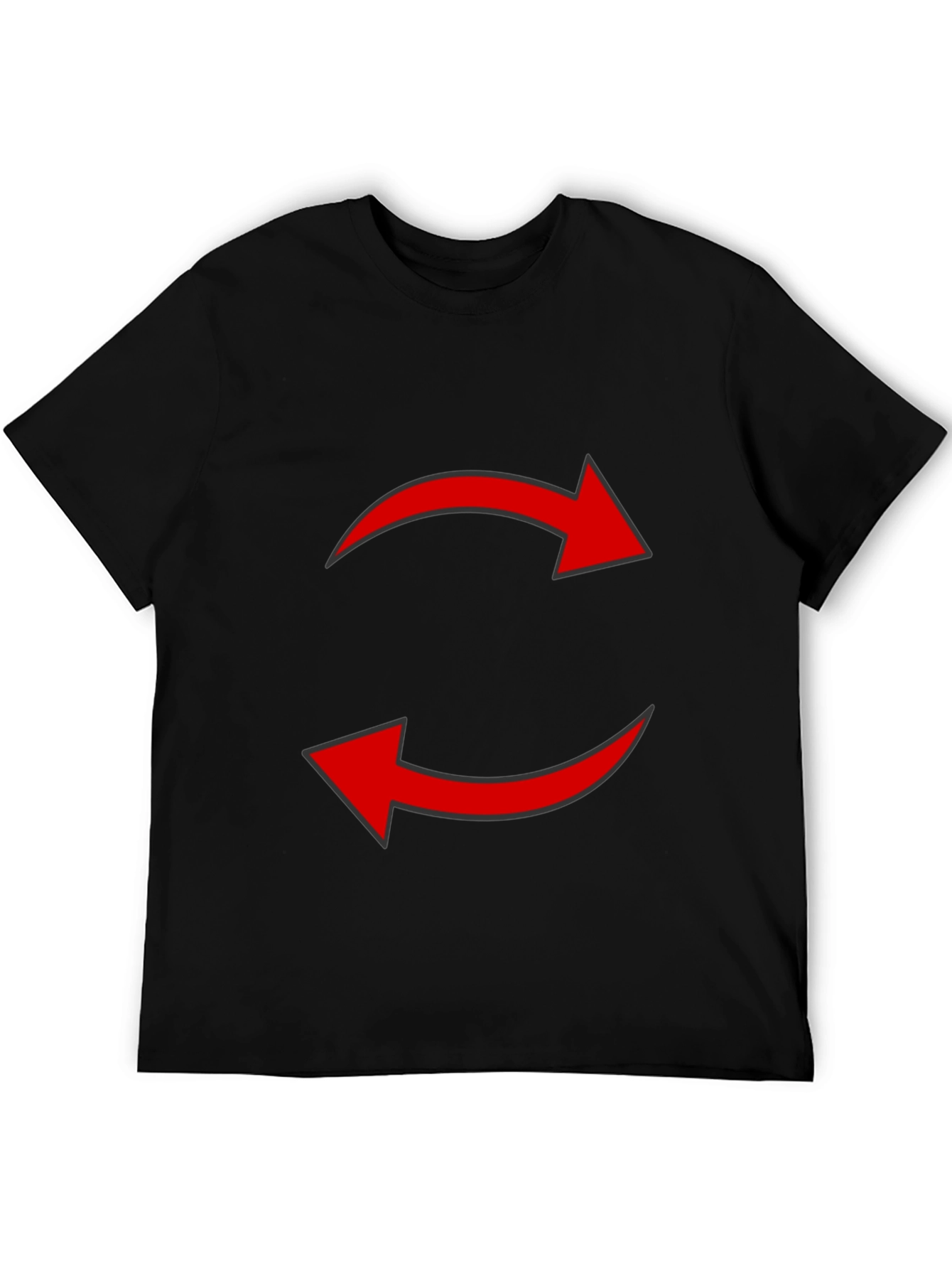 Recycled Arrow Graphic Tee - Black