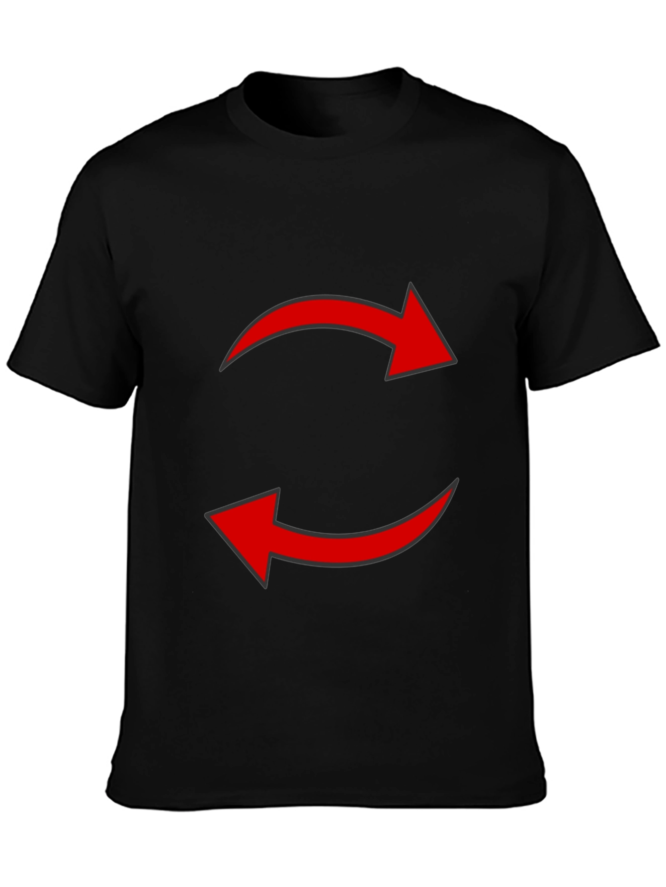 Recycled Arrow Graphic Tee - Black