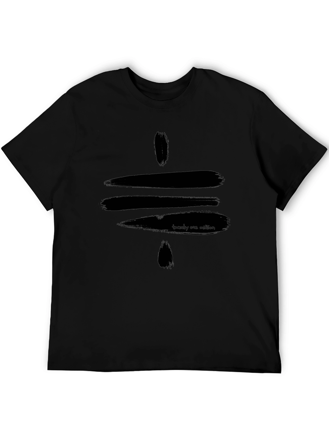 Black Graphic Tee - Twenty One Million Design